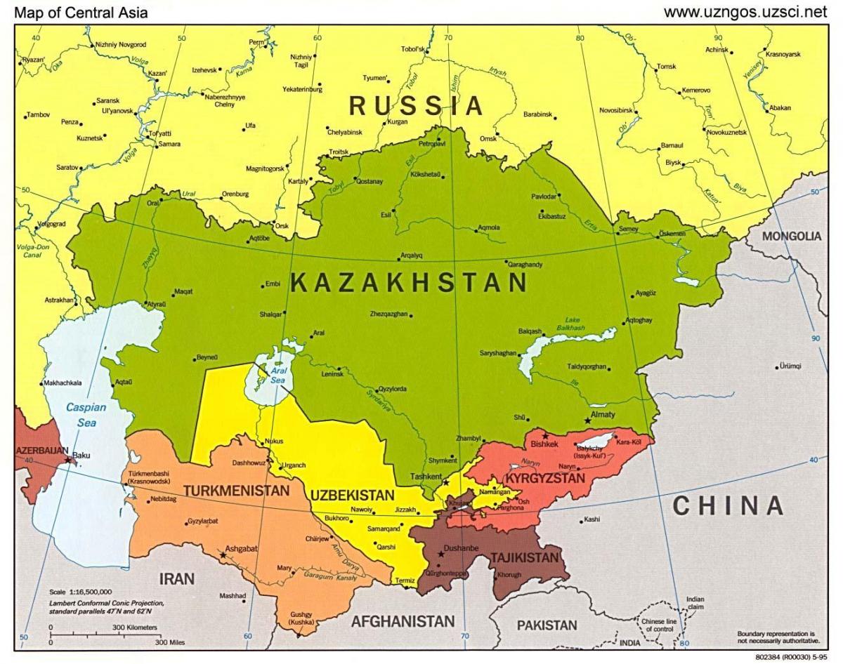 peta Kazakhstan peta asia