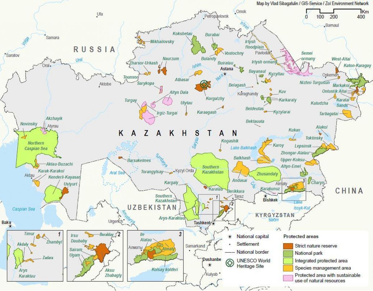 peta Kazakhstan sumber asli