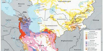 Peta Kazakhstan agama