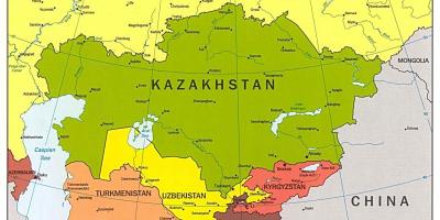 Peta Kazakhstan peta asia