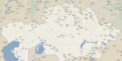 Peta Kazakhstan jalan