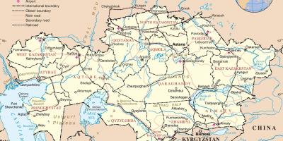 Peta Kazakhstan politik