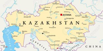 Peta yang lalu Kazakhstan