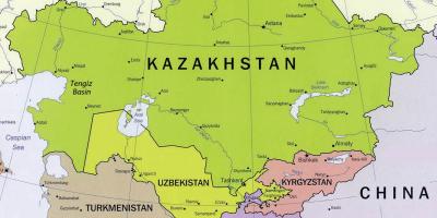 Peta tengiz Kazakhstan